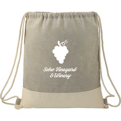 Add Your Logo:  Recycled Drawstring Bag